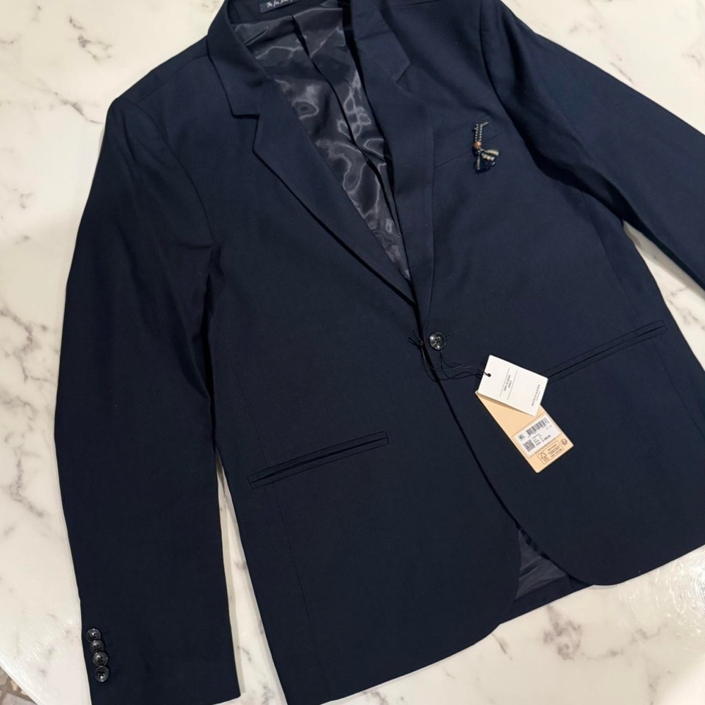 Scotch & Soda Navy Blazer (New Collection) 
Size Large (40R)